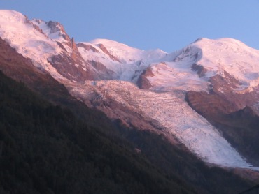 Mont Blanc, Aiguille du Midi, Bossons glacier, Chamonix, France