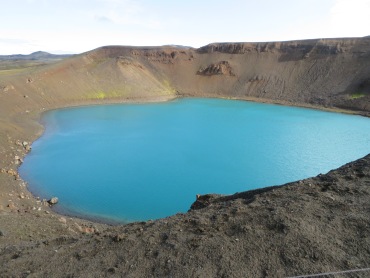 Mt. Krafla's Viti crater lake Iceland